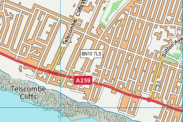 BN10 7LS map - OS VectorMap District (Ordnance Survey)