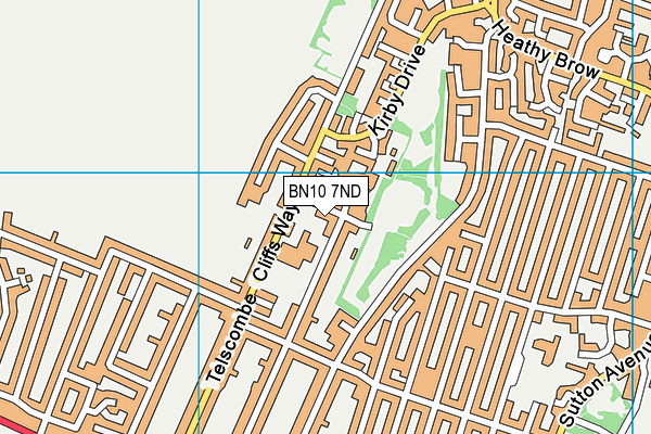 BN10 7ND map - OS VectorMap District (Ordnance Survey)