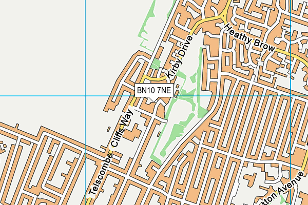 BN10 7NE map - OS VectorMap District (Ordnance Survey)