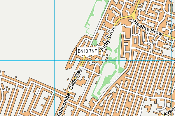 BN10 7NF map - OS VectorMap District (Ordnance Survey)
