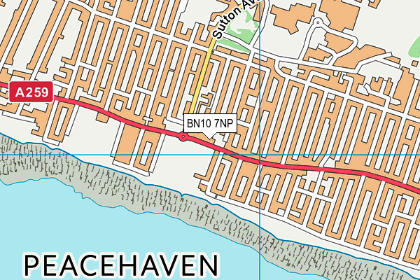 BN10 7NP map - OS VectorMap District (Ordnance Survey)