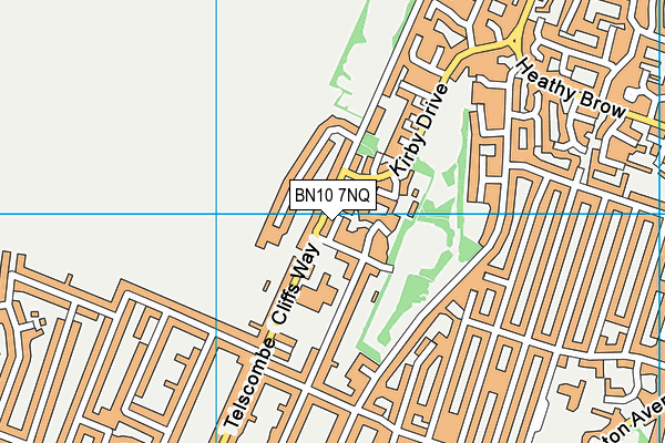BN10 7NQ map - OS VectorMap District (Ordnance Survey)
