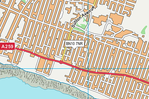 BN10 7NR map - OS VectorMap District (Ordnance Survey)