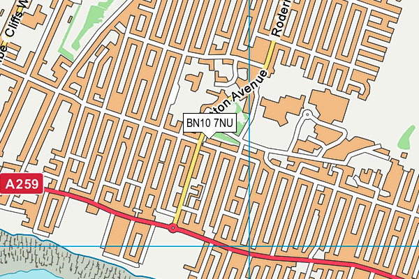 BN10 7NU map - OS VectorMap District (Ordnance Survey)