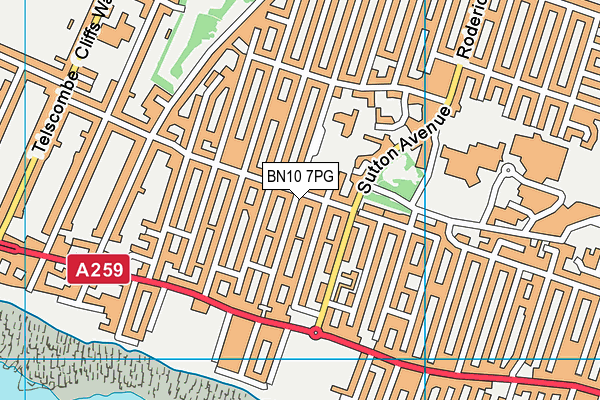 BN10 7PG map - OS VectorMap District (Ordnance Survey)