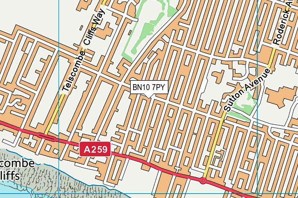 BN10 7PY map - OS VectorMap District (Ordnance Survey)