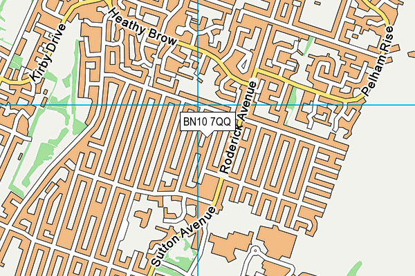 BN10 7QQ map - OS VectorMap District (Ordnance Survey)