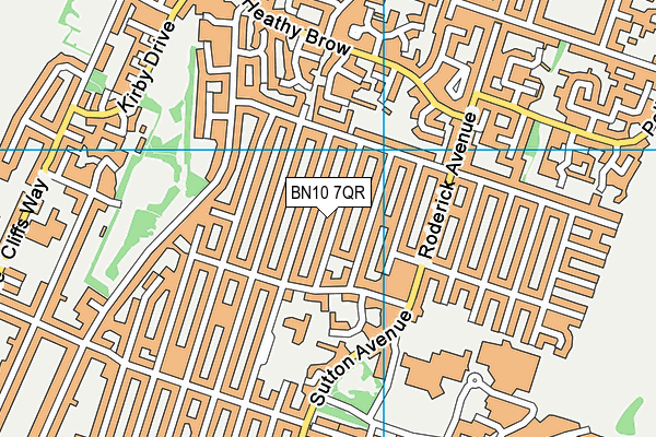 BN10 7QR map - OS VectorMap District (Ordnance Survey)