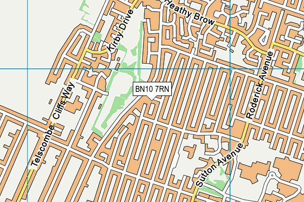 BN10 7RN map - OS VectorMap District (Ordnance Survey)