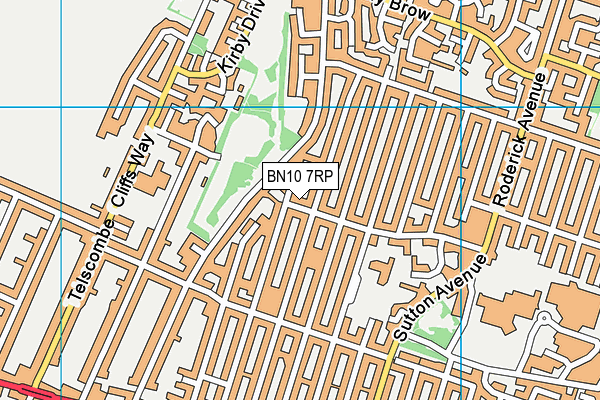 BN10 7RP map - OS VectorMap District (Ordnance Survey)