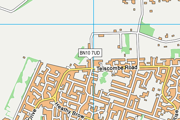 BN10 7UD map - OS VectorMap District (Ordnance Survey)
