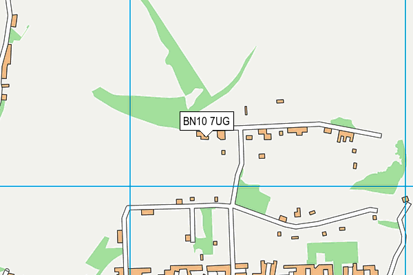 BN10 7UG map - OS VectorMap District (Ordnance Survey)