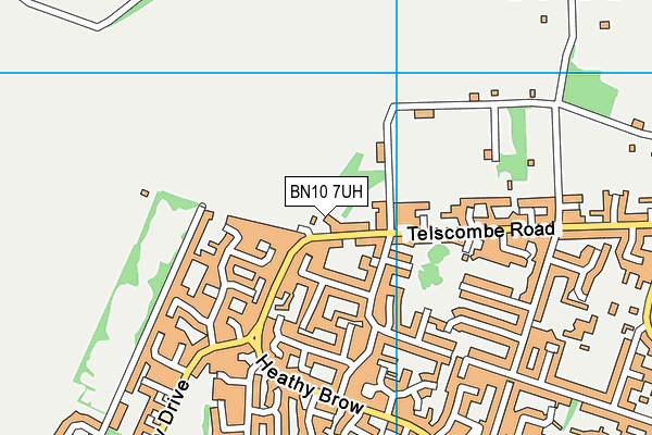 BN10 7UH map - OS VectorMap District (Ordnance Survey)