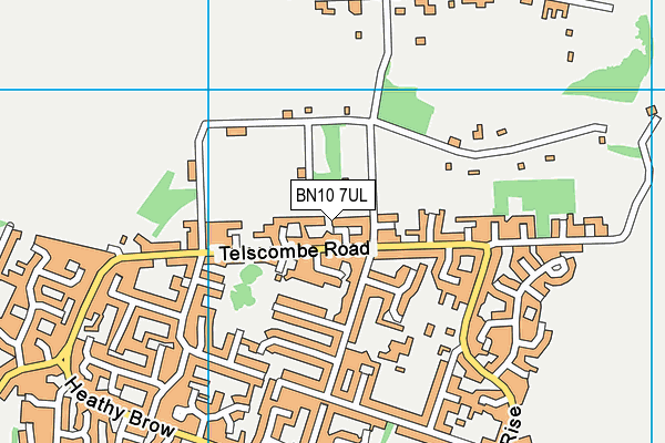 BN10 7UL map - OS VectorMap District (Ordnance Survey)