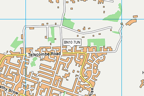 BN10 7UN map - OS VectorMap District (Ordnance Survey)