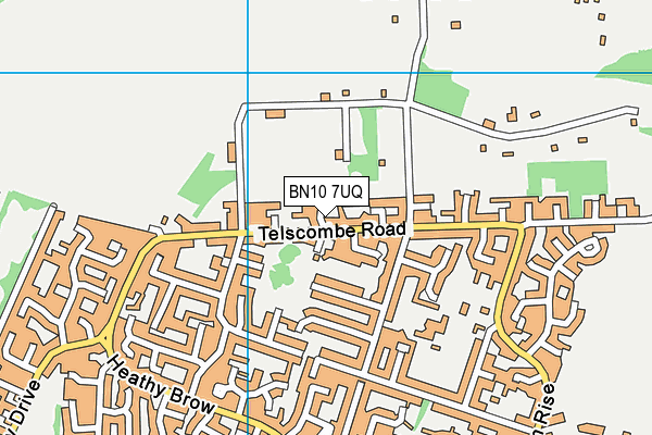 BN10 7UQ map - OS VectorMap District (Ordnance Survey)