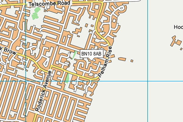 BN10 8AB map - OS VectorMap District (Ordnance Survey)