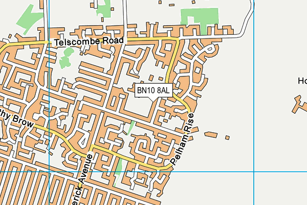 BN10 8AL map - OS VectorMap District (Ordnance Survey)