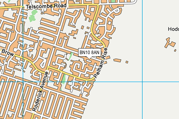 BN10 8AN map - OS VectorMap District (Ordnance Survey)