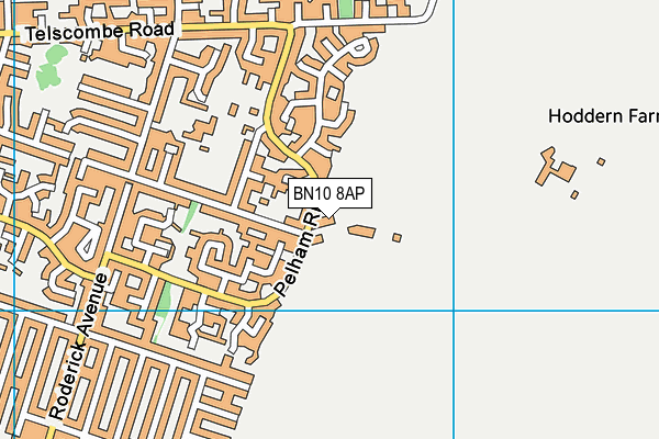BN10 8AP map - OS VectorMap District (Ordnance Survey)