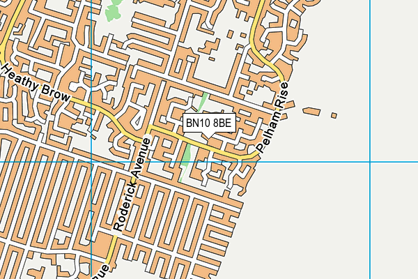 BN10 8BE map - OS VectorMap District (Ordnance Survey)
