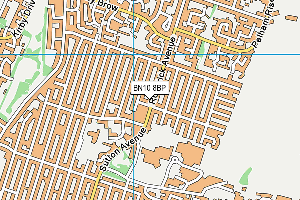 BN10 8BP map - OS VectorMap District (Ordnance Survey)