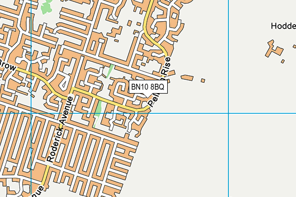 BN10 8BQ map - OS VectorMap District (Ordnance Survey)