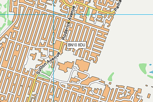 BN10 8DU map - OS VectorMap District (Ordnance Survey)