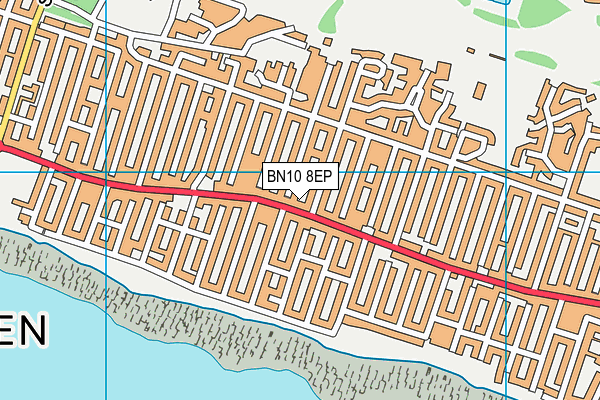 BN10 8EP map - OS VectorMap District (Ordnance Survey)