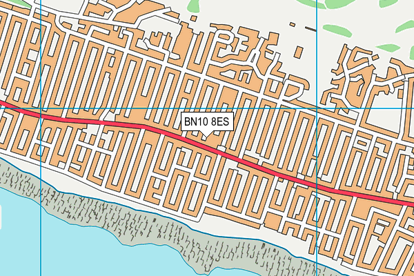 BN10 8ES map - OS VectorMap District (Ordnance Survey)