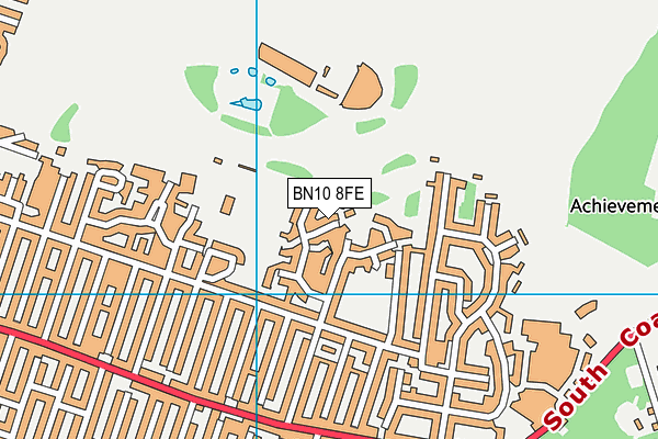 BN10 8FE map - OS VectorMap District (Ordnance Survey)