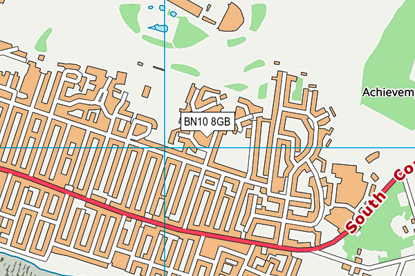 BN10 8GB map - OS VectorMap District (Ordnance Survey)