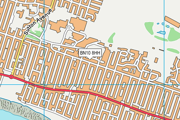 BN10 8HH map - OS VectorMap District (Ordnance Survey)