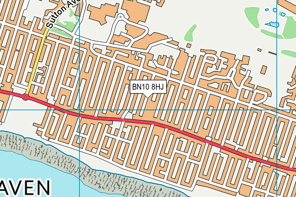 BN10 8HJ map - OS VectorMap District (Ordnance Survey)
