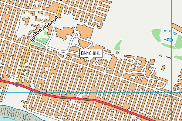 BN10 8HL map - OS VectorMap District (Ordnance Survey)