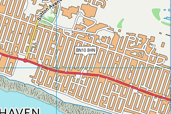 BN10 8HN map - OS VectorMap District (Ordnance Survey)
