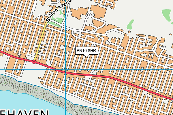 BN10 8HR map - OS VectorMap District (Ordnance Survey)