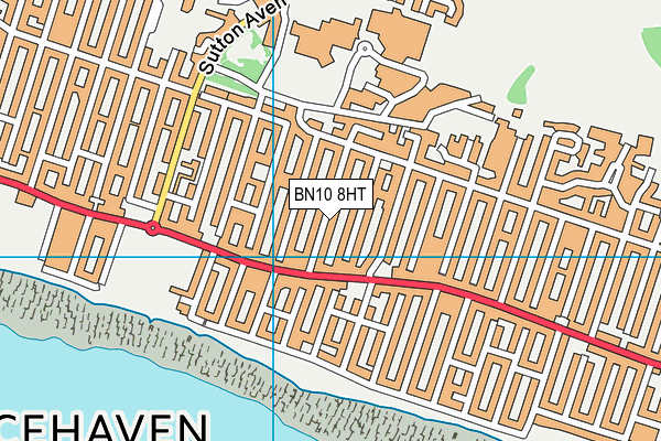 BN10 8HT map - OS VectorMap District (Ordnance Survey)