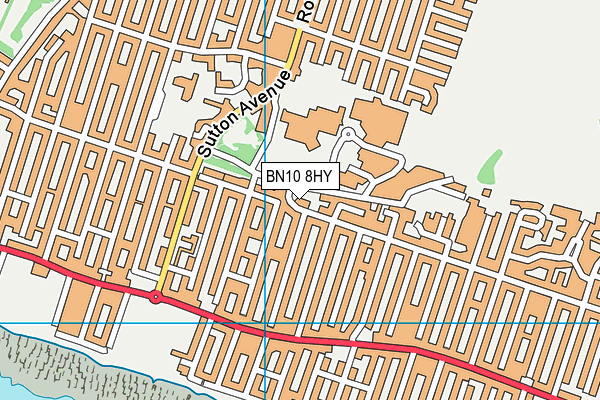 BN10 8HY map - OS VectorMap District (Ordnance Survey)
