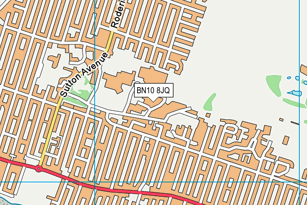 BN10 8JQ map - OS VectorMap District (Ordnance Survey)