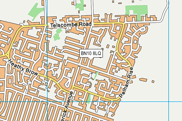 BN10 8LQ map - OS VectorMap District (Ordnance Survey)