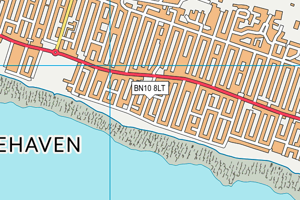 BN10 8LT map - OS VectorMap District (Ordnance Survey)