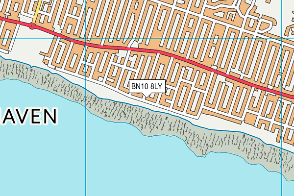 BN10 8LY map - OS VectorMap District (Ordnance Survey)