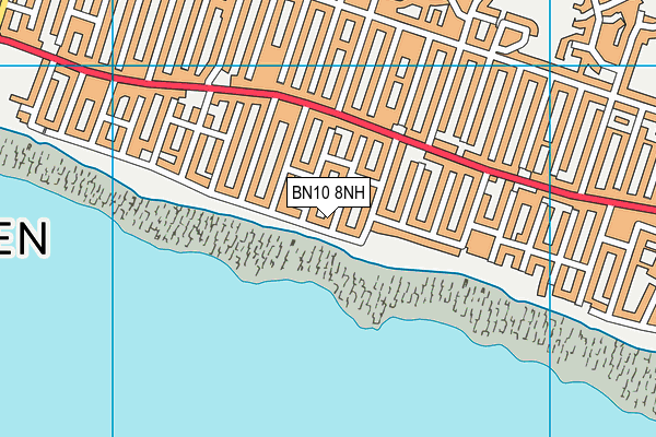 BN10 8NH map - OS VectorMap District (Ordnance Survey)
