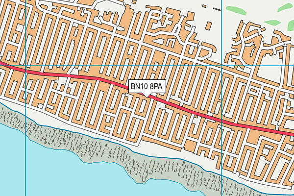 BN10 8PA map - OS VectorMap District (Ordnance Survey)