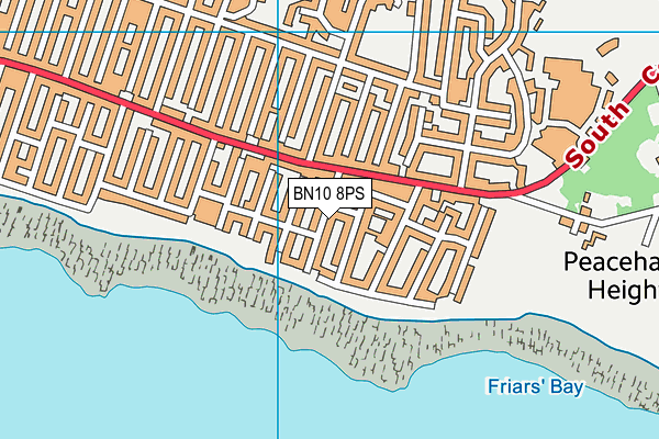 BN10 8PS map - OS VectorMap District (Ordnance Survey)