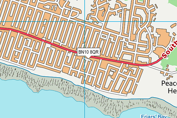 BN10 8QR map - OS VectorMap District (Ordnance Survey)