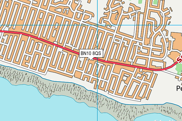 BN10 8QS map - OS VectorMap District (Ordnance Survey)