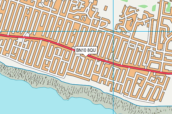 BN10 8QU map - OS VectorMap District (Ordnance Survey)