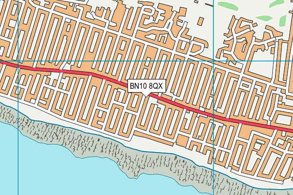 BN10 8QX map - OS VectorMap District (Ordnance Survey)